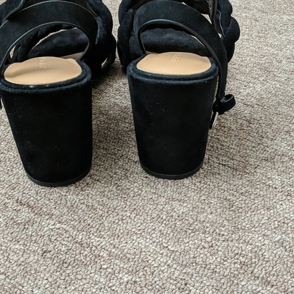 Rebecca minkoff black suede sandals size 5.5 - Picture 3 of 4